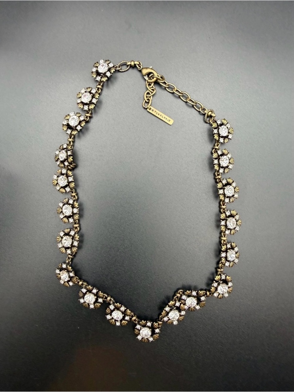 Mythologie Floral Rhinestone Necklace